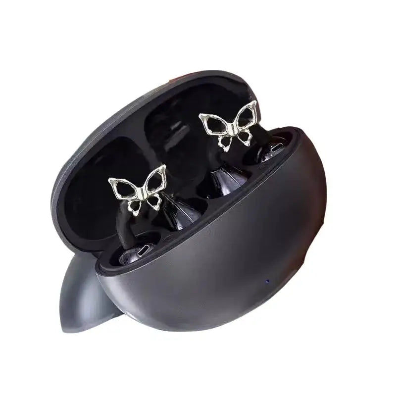 Rhinestone Butterfly Earbud Accessory Premium Shiny Zircon Design Qme