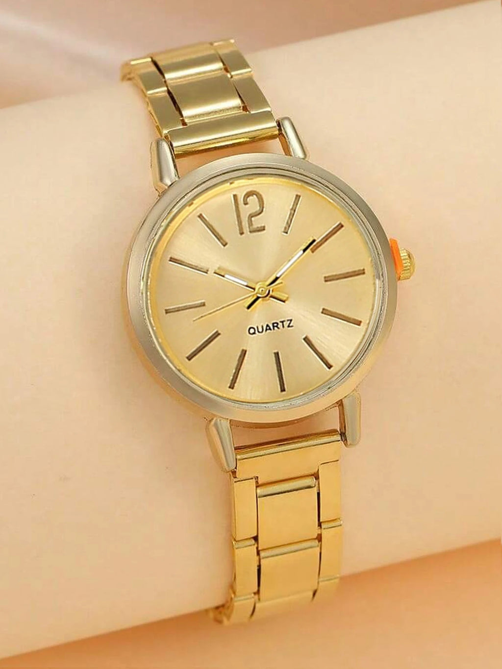Small Luxury Women's Fashion Watch for Students: Simple and Trendy Quartz Watch with Steel Strap for Women Qme