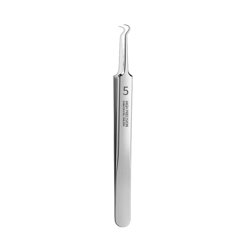 1set Stainless Steel Acne Clip Cell Clip Acne Needle Blackhead Needle Professional Blackhead Acne Needle Beauty Makeup Tool Suit Qme bend clip