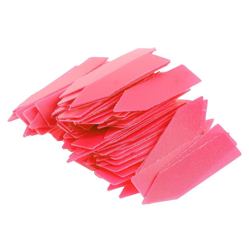 Plastic Multicolors Garden Ornaments Markers 5 Plants Labels Indoor Qme Pink