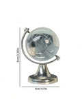 Crystal Globe Transparency 3D Rotating Office Living Room Decor Qme 1pc
