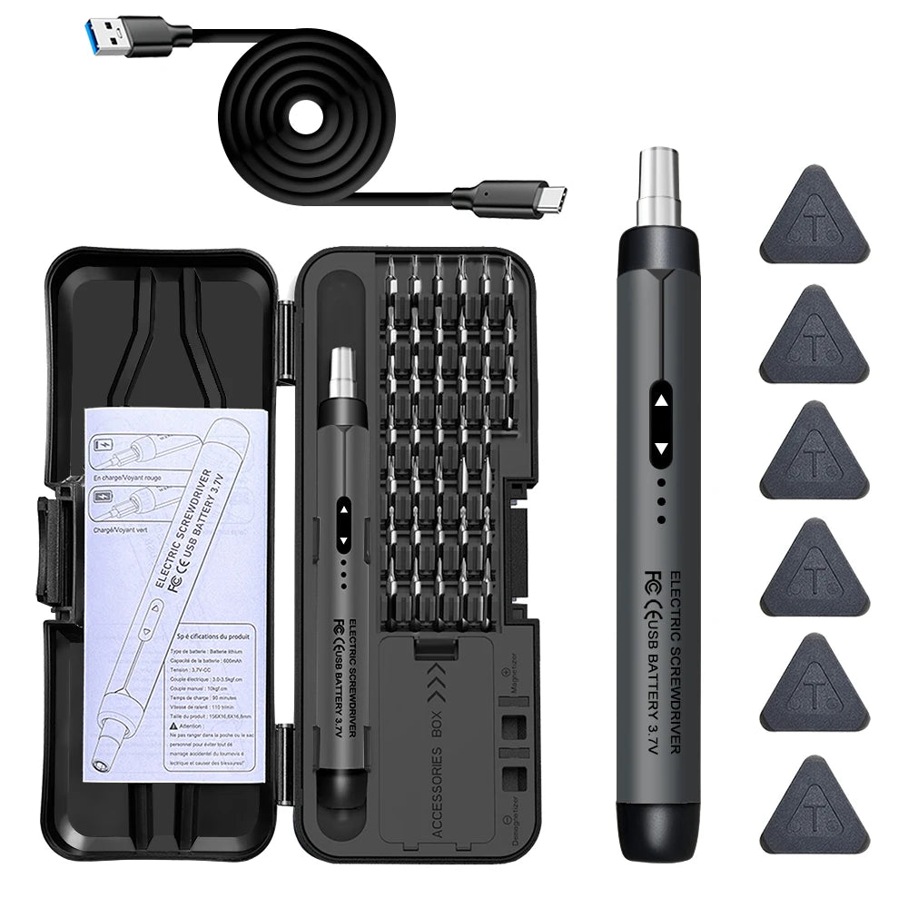 Electric Screwdriver Precision Power Tool Rechargeable Wireless Mini Qme TK-S001H