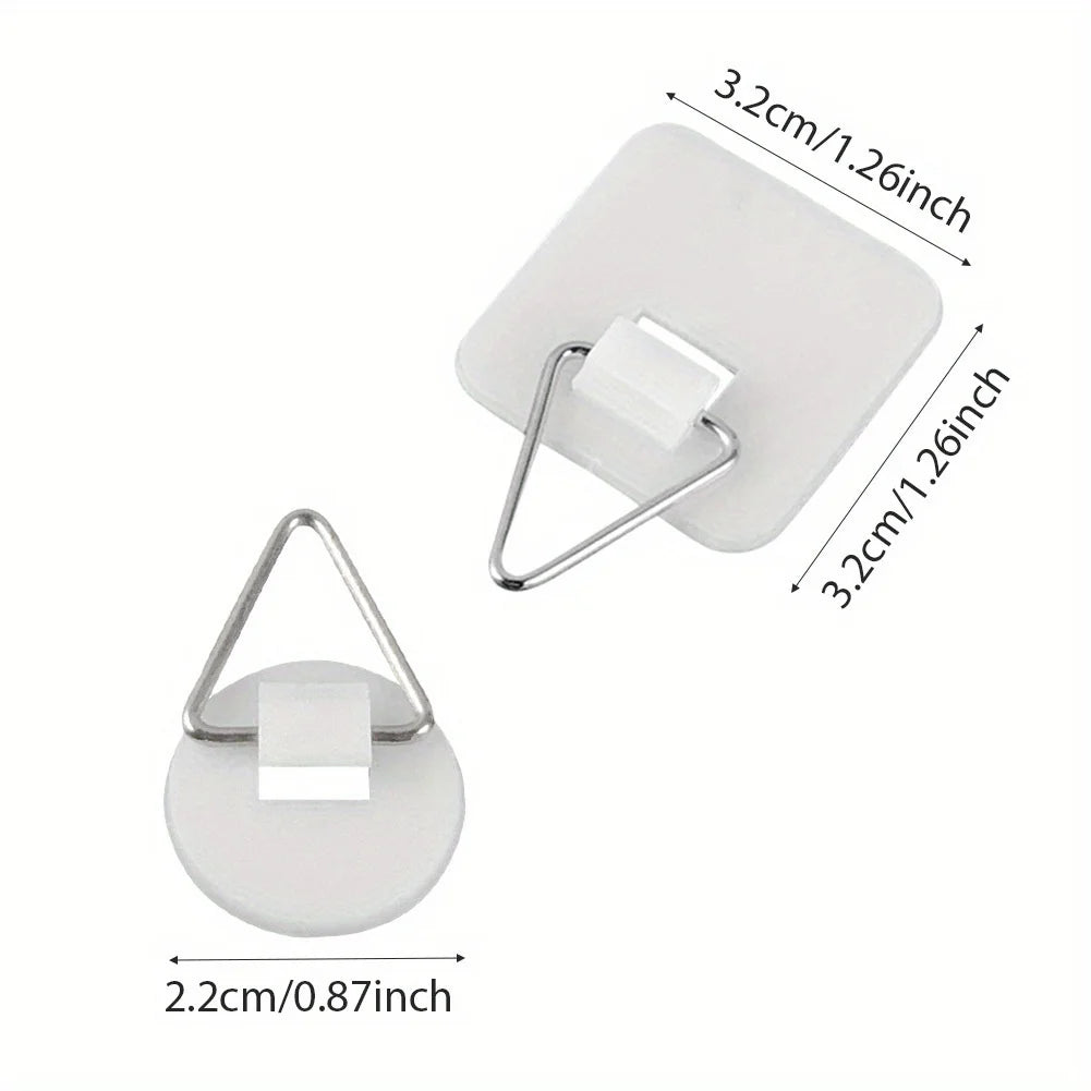 Non Drilling Adhesive Wall Hanging, Elegant Design, Multi-Purpose Home Decoration and Office, Invisible Adhesive Hook Qme