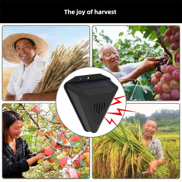Bird Repellent Alarm Repeller Gardens Lawns Solar Animal Outdoor Crop Qme