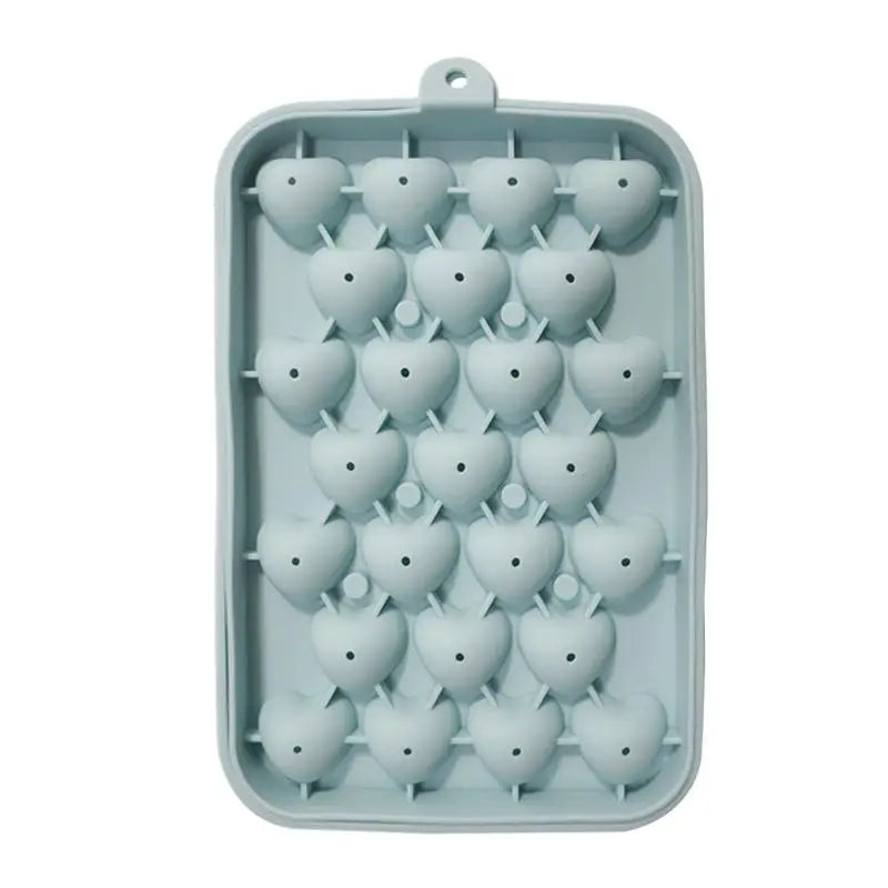 25 Grids Ball Mold Silicone Cover Ice Storage Box Easy Demould DIY Qme A5