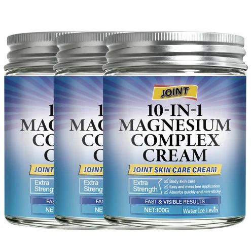 10-in-1 Magnesium Complex Joint Skin Care Cream with Collagen & Retinol for Extra Strength & Fast Results. Qme Lavender 100g