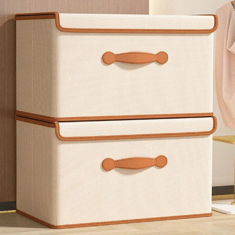 Clothes Blankets Storage Basket Clothes Storage Box with Lid for Household Use Wardrobe Underwear Storage Box Organizing Boxed Qme