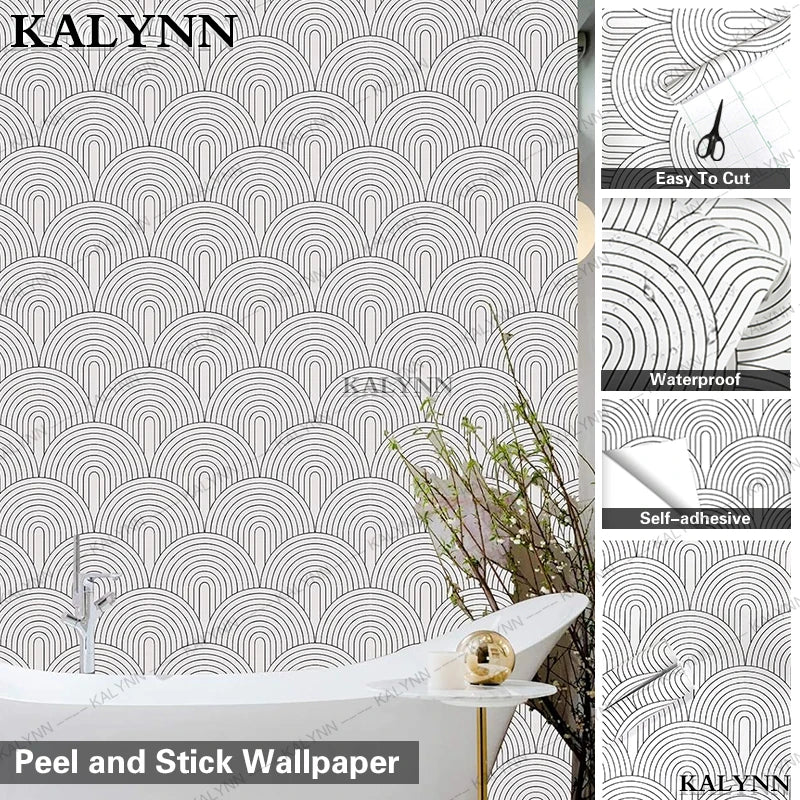 Peel Stick Wallpaper Abstract Self Adhesive Contact Paper Wooden Qme