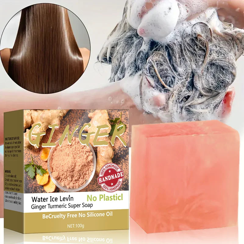 Turmeric Super Soap Shampoo Cold Process Soap Shampoo Shampoo Bar Pure Plant Shampoo Shampoo Hair Treatment Qme