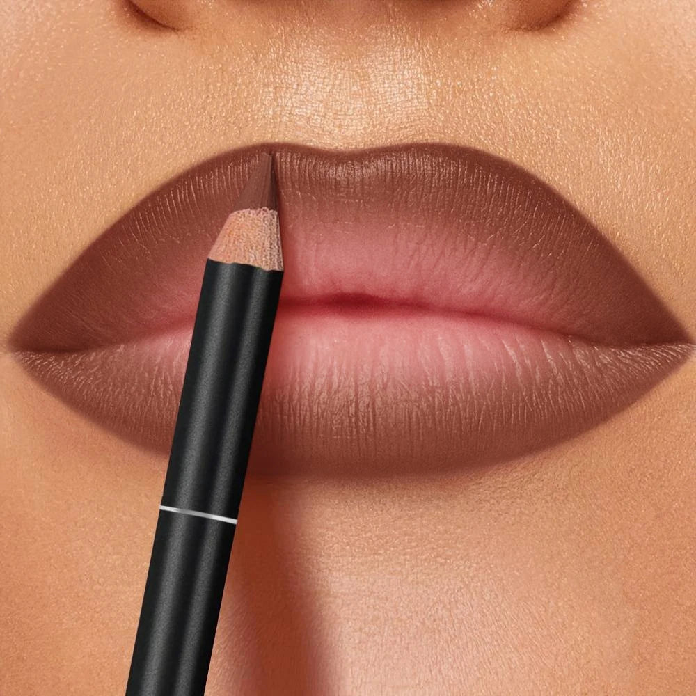 Ultra-long Lasting Matte Lip Liner Pen Smudge-proof Clump-free Full Qme