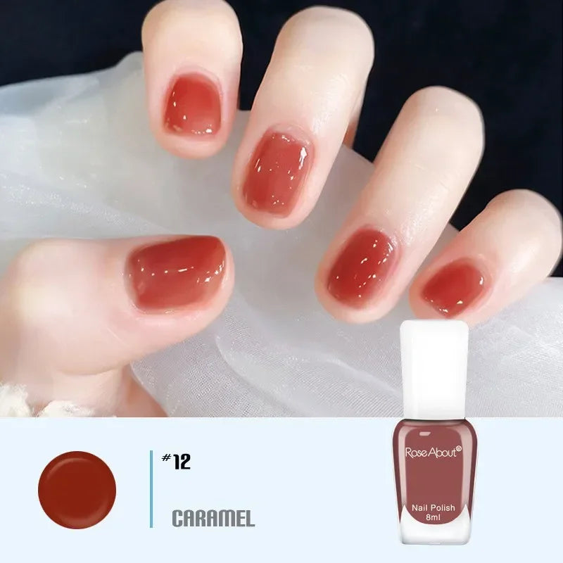 40 Colors Nail Gel No Bake Water-based Polish Glitter Sequins