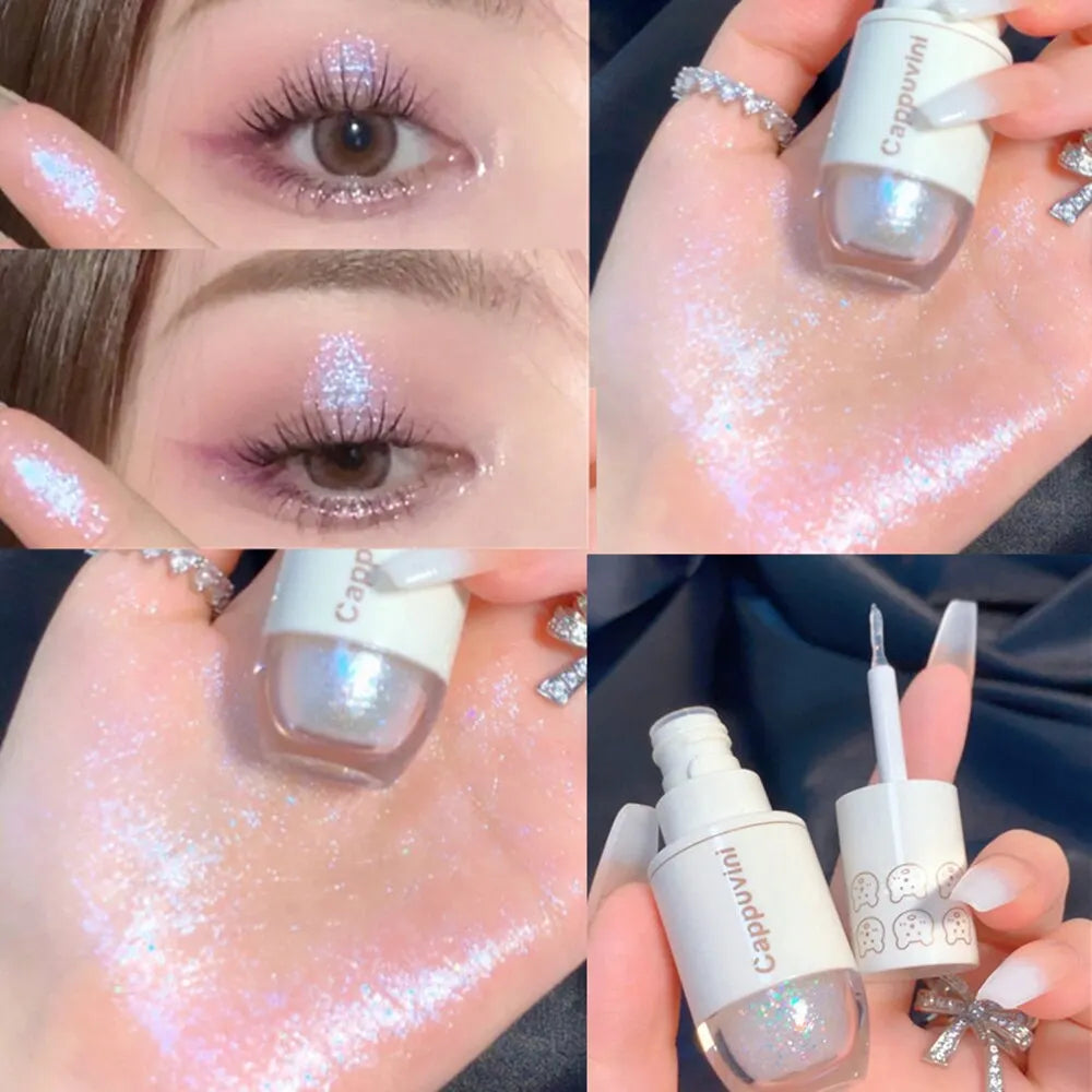 Cappuvini Liquid Eyeshadow High-gloss Shiny Mermaid Pearl Tears Qme