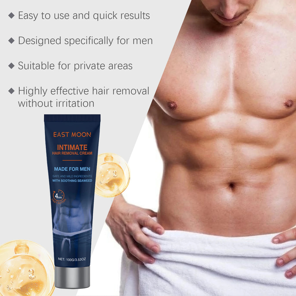Avocado Man Hair Removal Cream Intimate Areas Painless Soothing Gentle Depilatory Cream Beard Hair Remover for Body Legs Armpits Qme