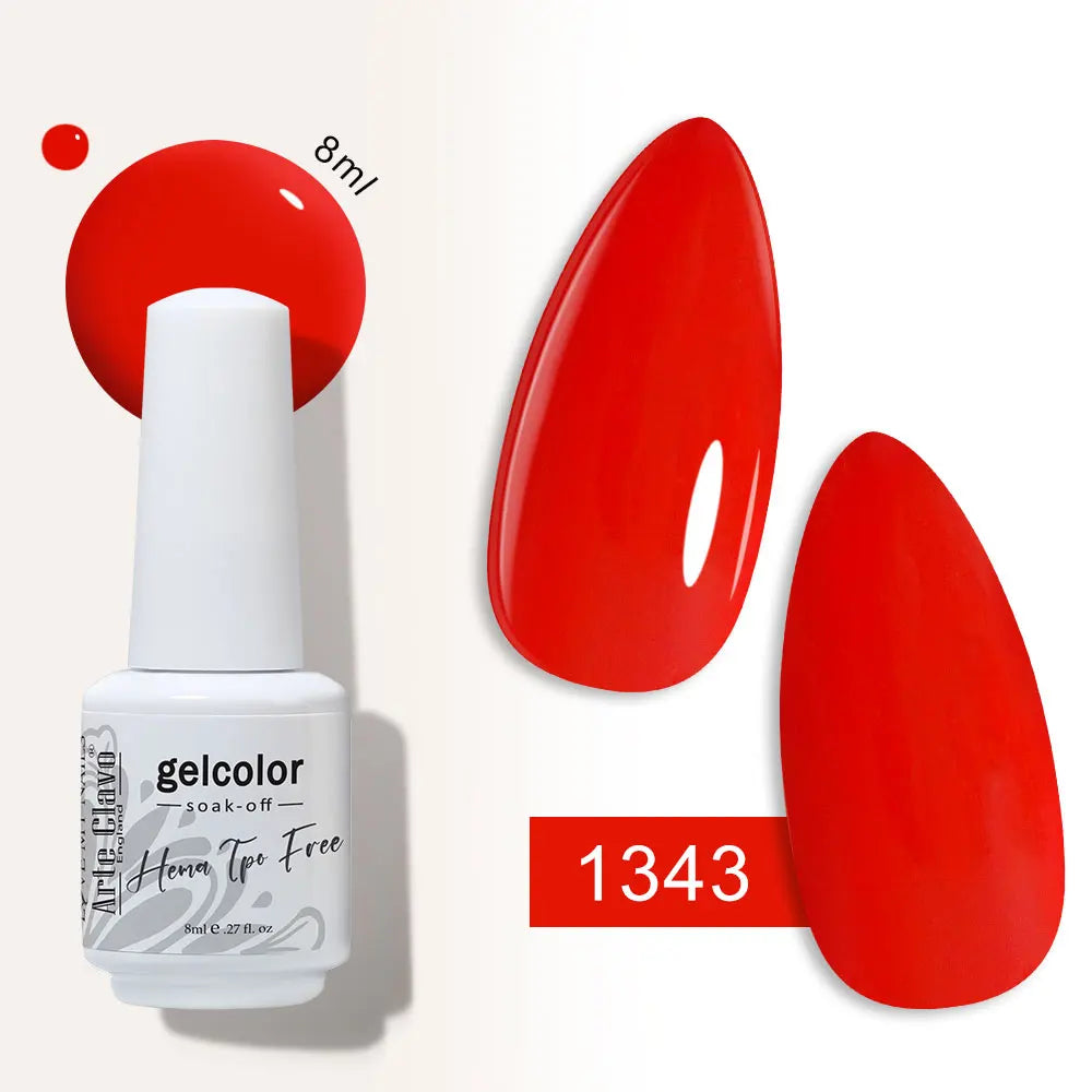 Arte Clavo Semi-permanent Gel Nail Varnish 180 Colors Semipermanent
