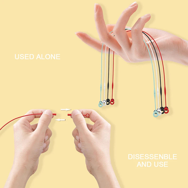Magnetic Earplug Lanyard Flexible Silicone Holder Secure Fit Hearing Qme