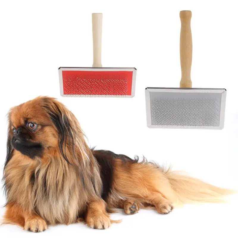 Dog Slicker Brush Pet Cleaning Small Large Hair Qme