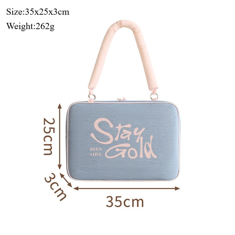 Laptop Tote 1415.6 Inch Laptop Protective Case Commuter Bag for Apple MacBook Huawei Lenovo Xiaomi HP Dell Acer Computer Case Qme CB-Blue14