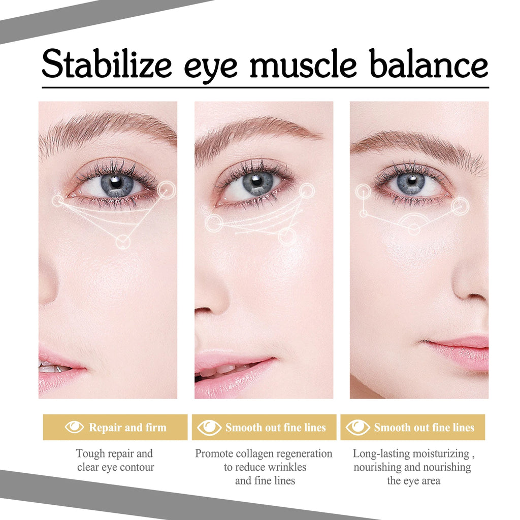 Firming Eye Gel Lighten Fine Lines Dark Circles Lifting Puffy Remover Eye Bags Anti-Puffiness Moisturizing Brightening Eye Care Qme