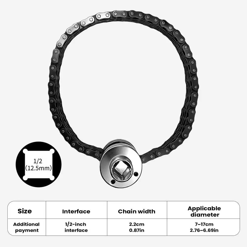 Adjustable Oil Filter Wrench Heavy Duty Steel Adjustable Non-Slip Repair Tools Car Oil Filters Plumbing Wrench For Car Qme China Mainland B
