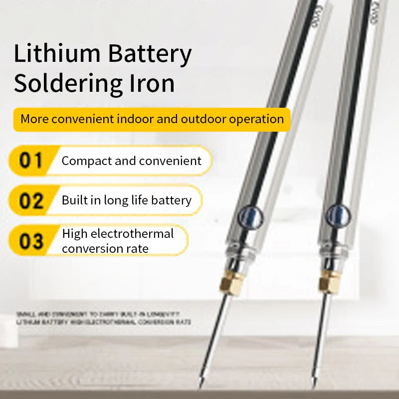Wireless Soldering Iron Rechargeable 6 Seconds Tin Usb 510 Interface Qme