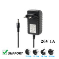 AC Power Adapter DC 26V 1A Fascia Gun Vacuum Cleaner 26V 1000MA DC Regulated Power Cord 5.5*2.1MM Qme UK PLUG