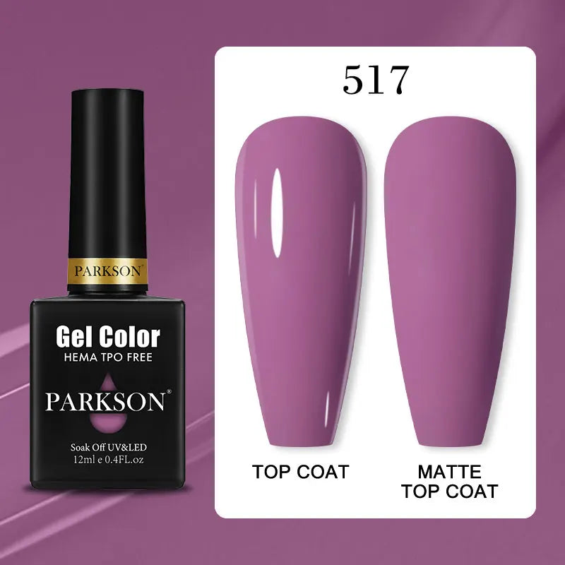 Parkson Colorful Nail Gel Polish Lacquer Soak Off UV LED Long Lasting