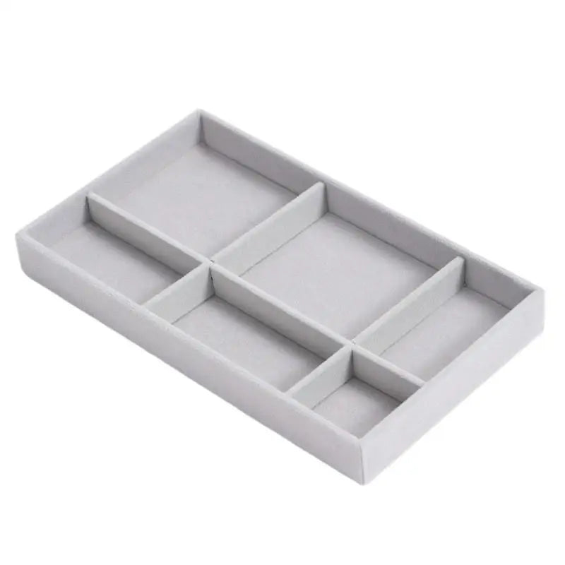 Velvet Jewelry Storage Box Earrings Necklace Ring Bracelet Jewelry Display Stand Jewelry Gold Tray Qme
