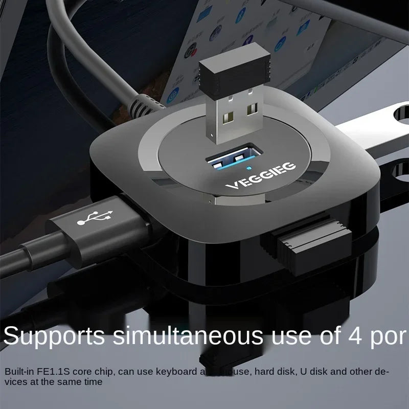 USB 3.0 HUB 2.0 Multi USB Splitter for PC Multiple USB 4 Port Expander High Speed 3 Hab Mini Micro USB3.0 Hub Card Reader Qme