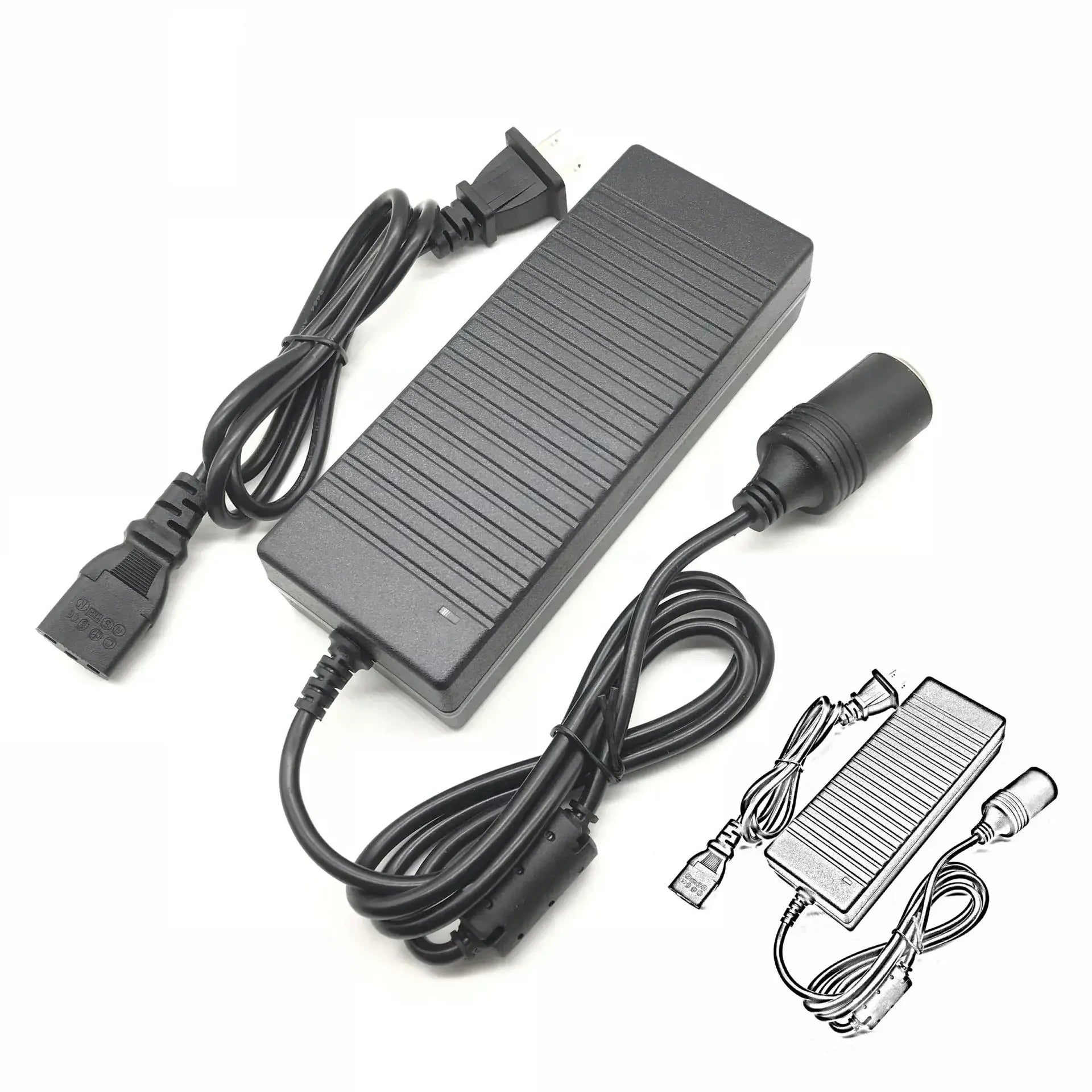 12v10a Power Adapter 220V To 12v120w Cigarette Lighter Vehicle Power Converter Air Pump Power Supply Qme
