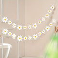 12 White Daisy Flower Decoration Banners Qme WHITE