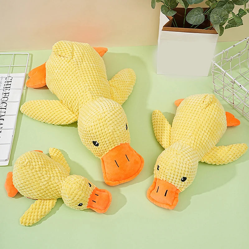 Cartoon Plush Dog Toys Duck Bite Wear Resistant Grinding Teeth Qme