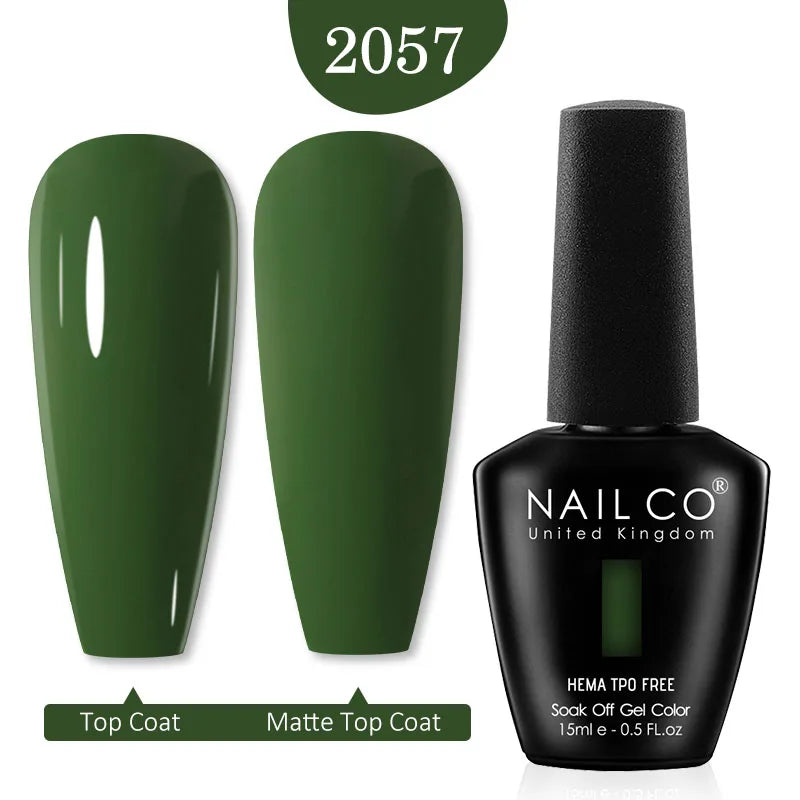NAILCO Glitter Reflective Series Gel Nail Polish Nails Art Semi Qme 2057