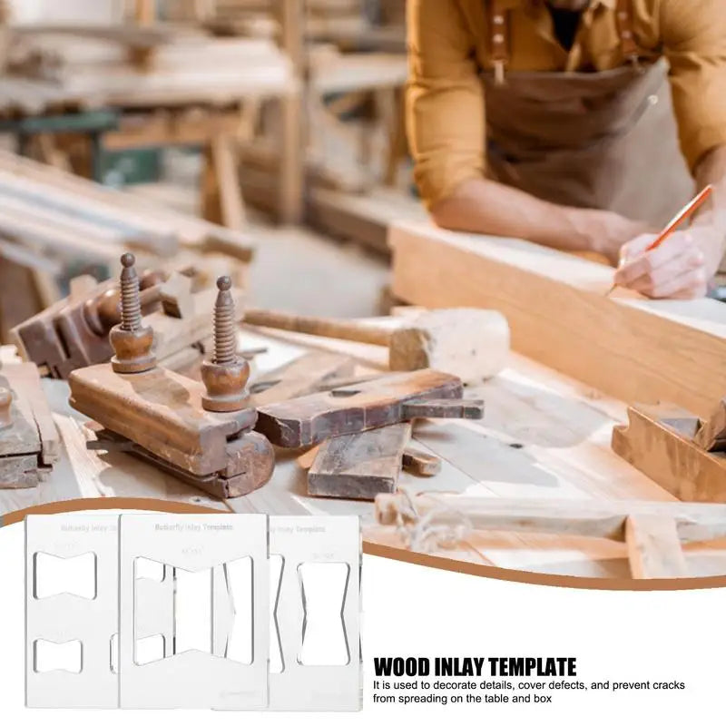 Bowtie Router Template Jig 3X Acrylic Inlay Parts Tool Transparent Qme