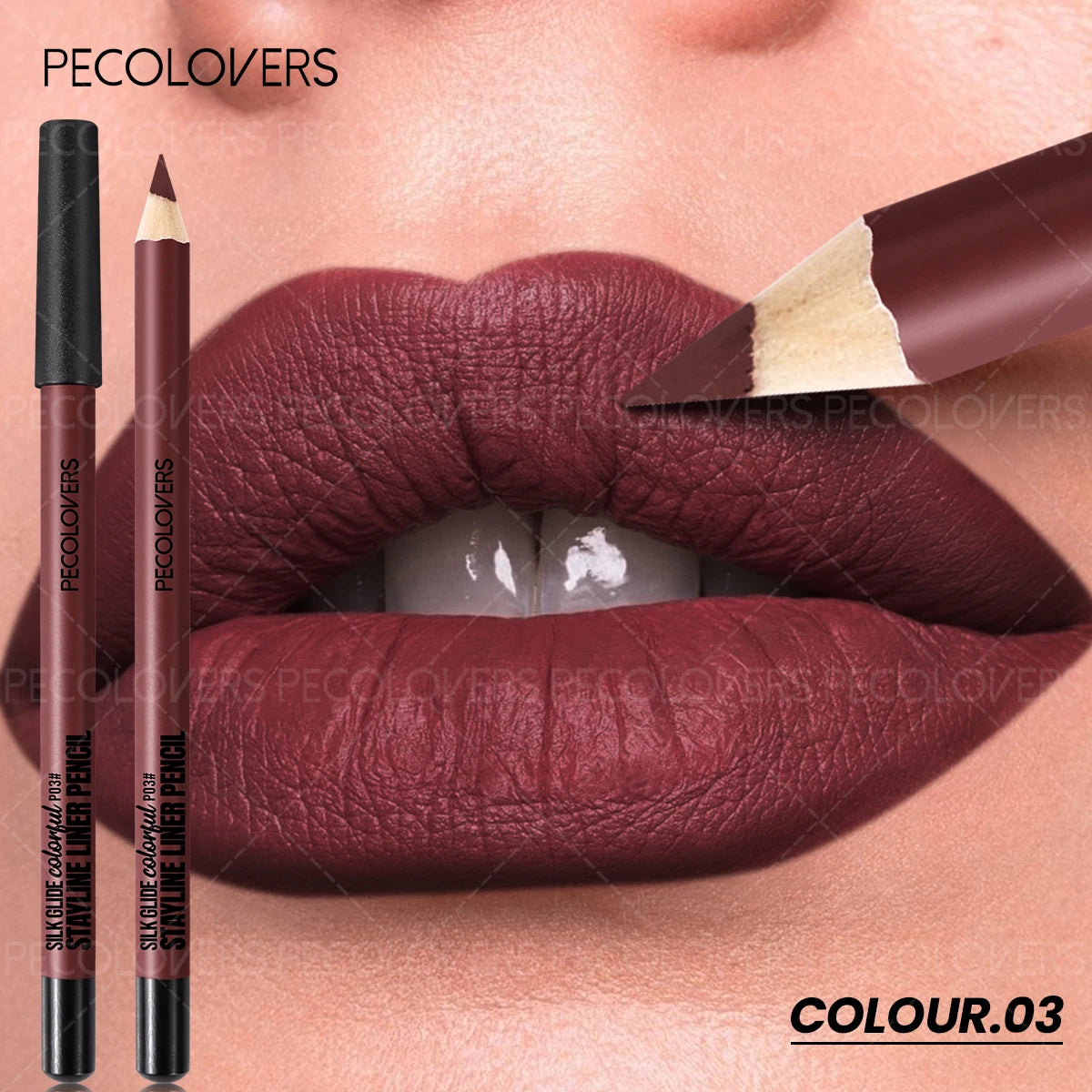 Matte Lipliner Second Back Lip Contour Plump Charming Lips Non Drying Qme 03