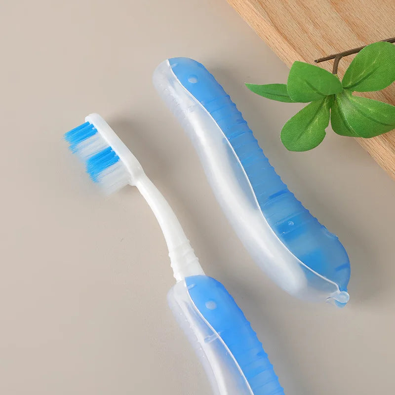 Hygiene Oral Portable Disposable Foldable Travel Camping Toothbrush Hiking Tooth Brush Tooth Cleaning Tools Qme