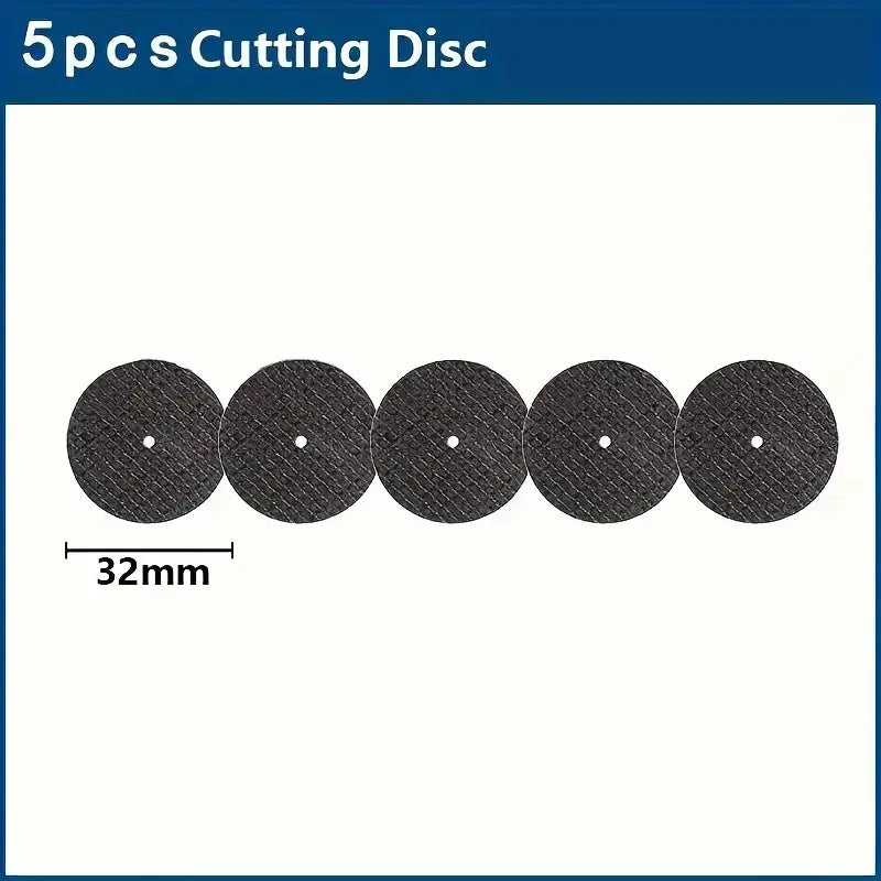 Abrasive Cutting Disc 32mm With Mandrels Grinding Wheels For Accesories Metal Cutting Rotary Tool Saw Blade Qme 5pcs