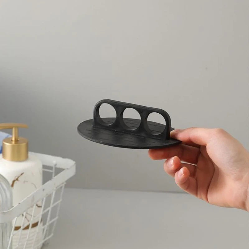 Three Fingers Bathing Glove Round Cake Tool Strong Back Scrubbing Qme