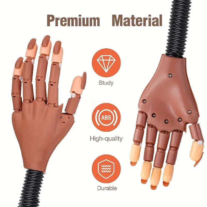 Ultimate Nail Artist Practice Hand Flexible Realistic Mannequin Hands Qme