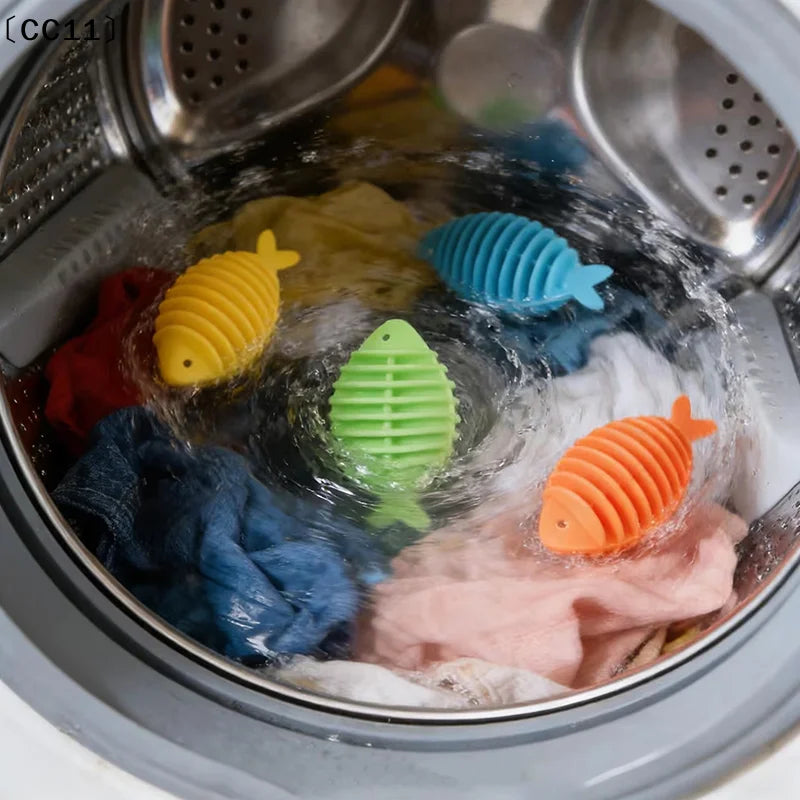 5 10 Little Fish Laundry Balls Prevents Knots Cleaning Suitable Home Qme