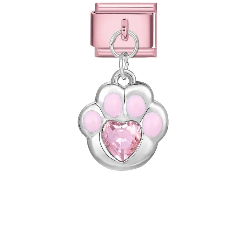 Wholesale Butterfly Bow Stars Love Heart Key Planet Shiny CZ Flower