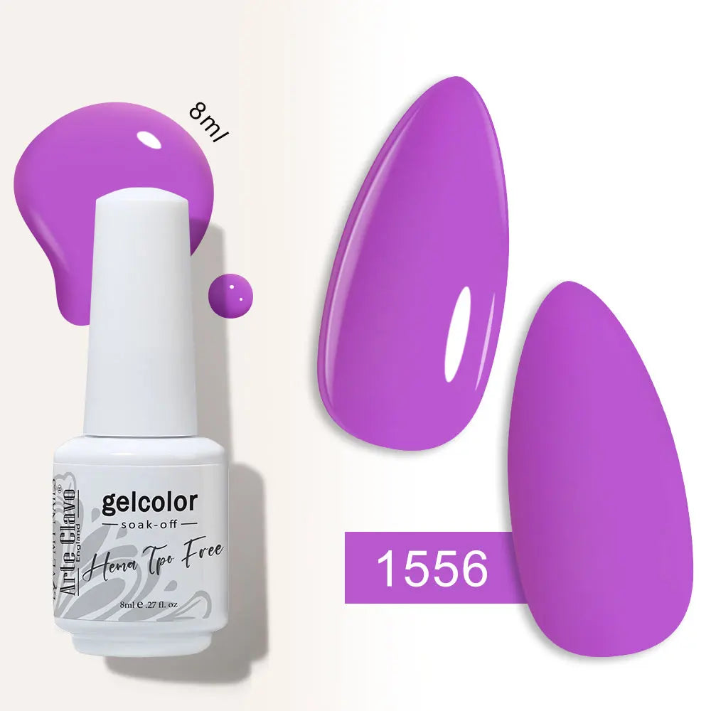 Arte Clavo Semi-permanent Gel Nail Varnish 180 Colors Semipermanent