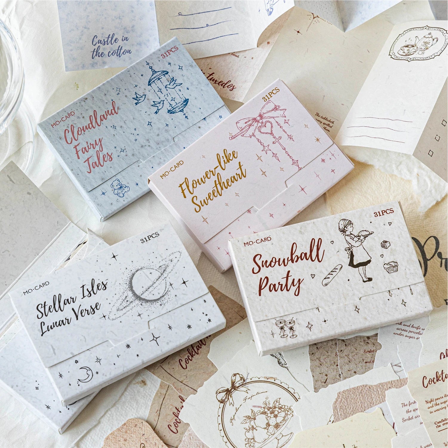 30 Pcs of retro background material decoration stickers DIY scrapbook writing paper diary stationery magazine diary decoration Qme suit