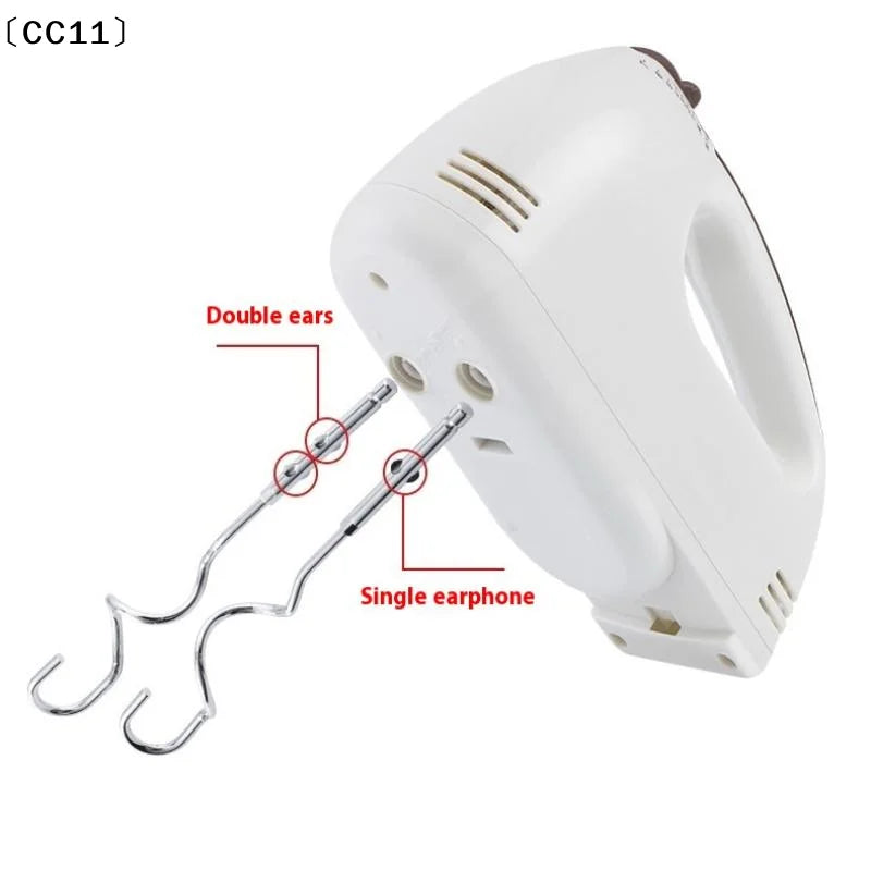 1 2 Electric Egg Beater Stirring Hook Stainless Steel Durable Qme