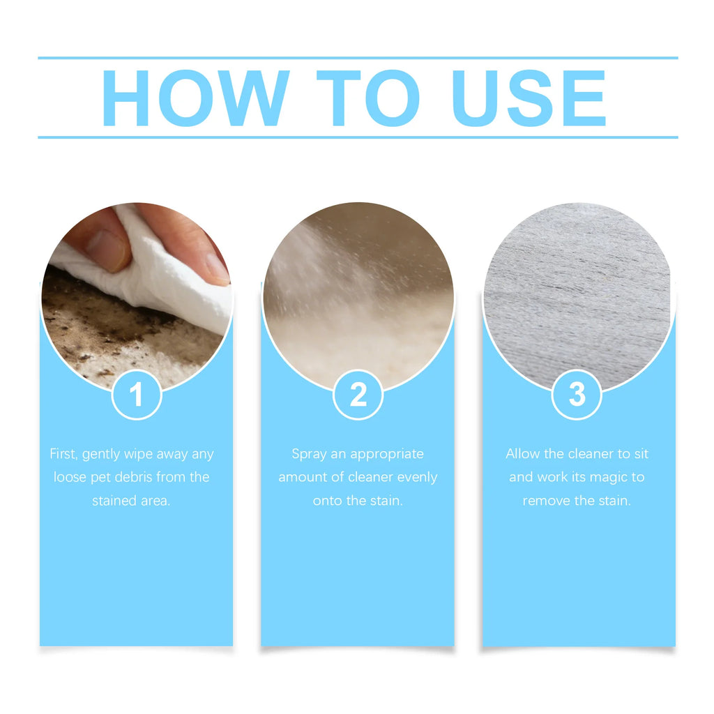 Pet Cleaning Spray Effectively Clean Old Carpet Stain Decompose Pet Stain Eliminate Odor Mild Ingredients Pet Deodorizing Agents Qme