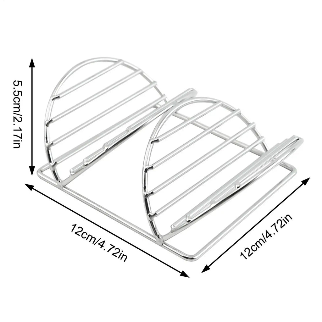 Taco Holder Stainless Steel Kitchen Supplies Metal Tortilla Rack for Entertainers Home Cooks Parents Parties Gatherings Holidays Qme