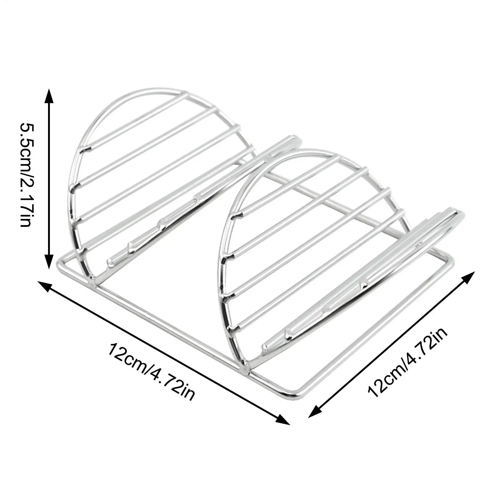 Taco Holder Stainless Steel Kitchen Supplies Metal Tortilla Rack for Entertainers Home Cooks Parents Parties Gatherings Holidays Qme