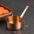 Stainless Steel Heat-resistant Stockpots Long Handle Mini Sauce Pan Qme L