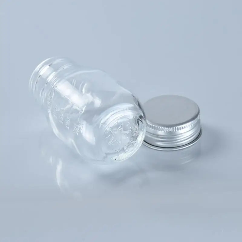 Small Glass Bottle Lid Medicine Leak-proof Powder Capsule Refillable Qme