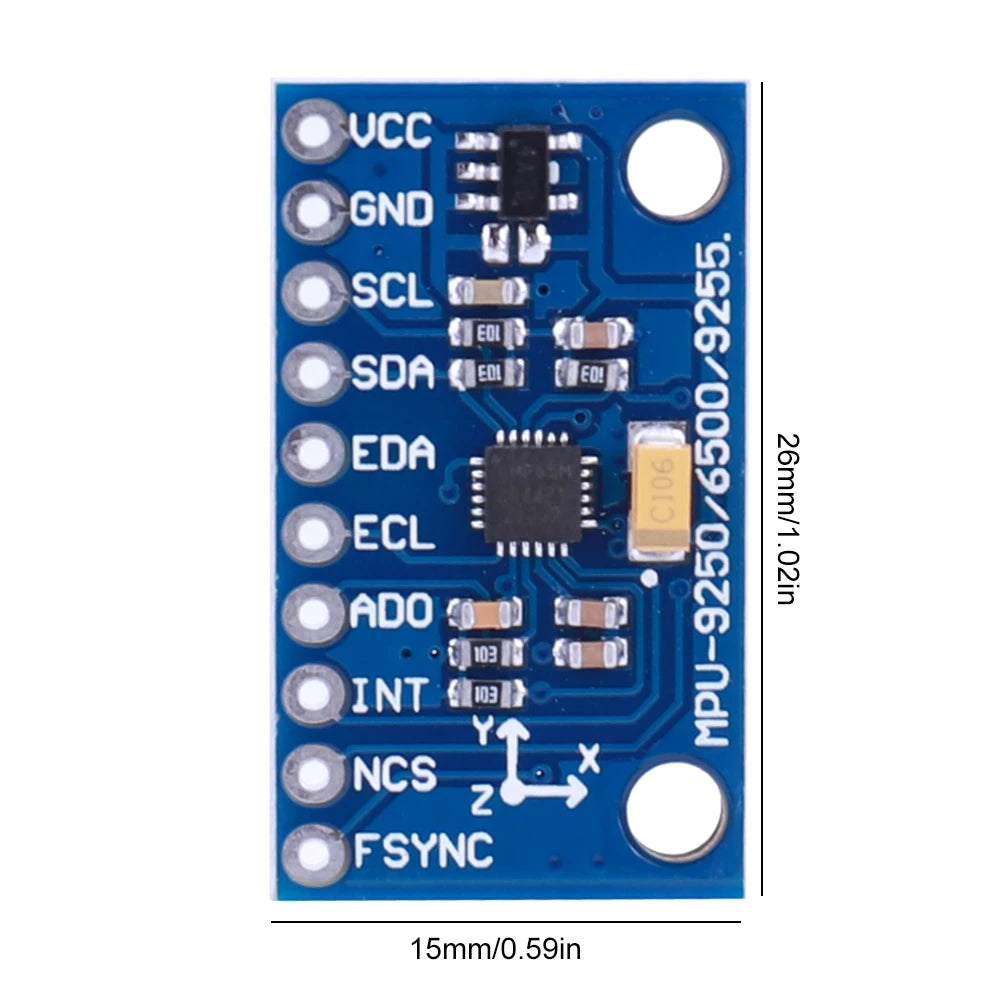 MPU6500 6-Axis Gyroscope Accelerometer Sensor Module Replace MPU6050 GY-6500 Gyro Accelerometer DIY Kit With Pins for Arduino Qme