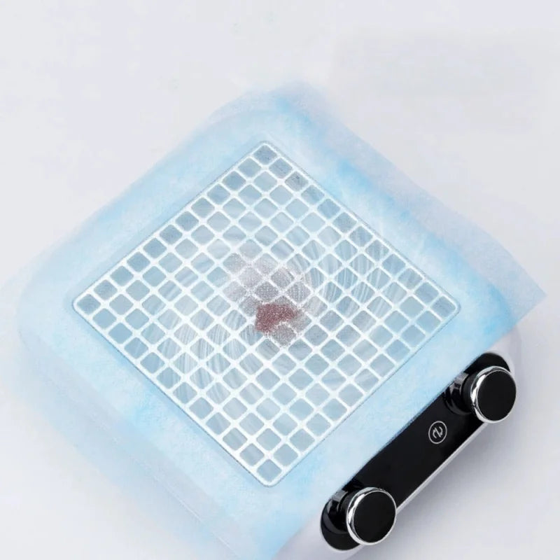 100pcs Nail Dust Collector Filter 20*24cm Nail Vacuum Clean Collector Filter Paper Dustproof Replace Nail Vacuum Filter Pad Qme